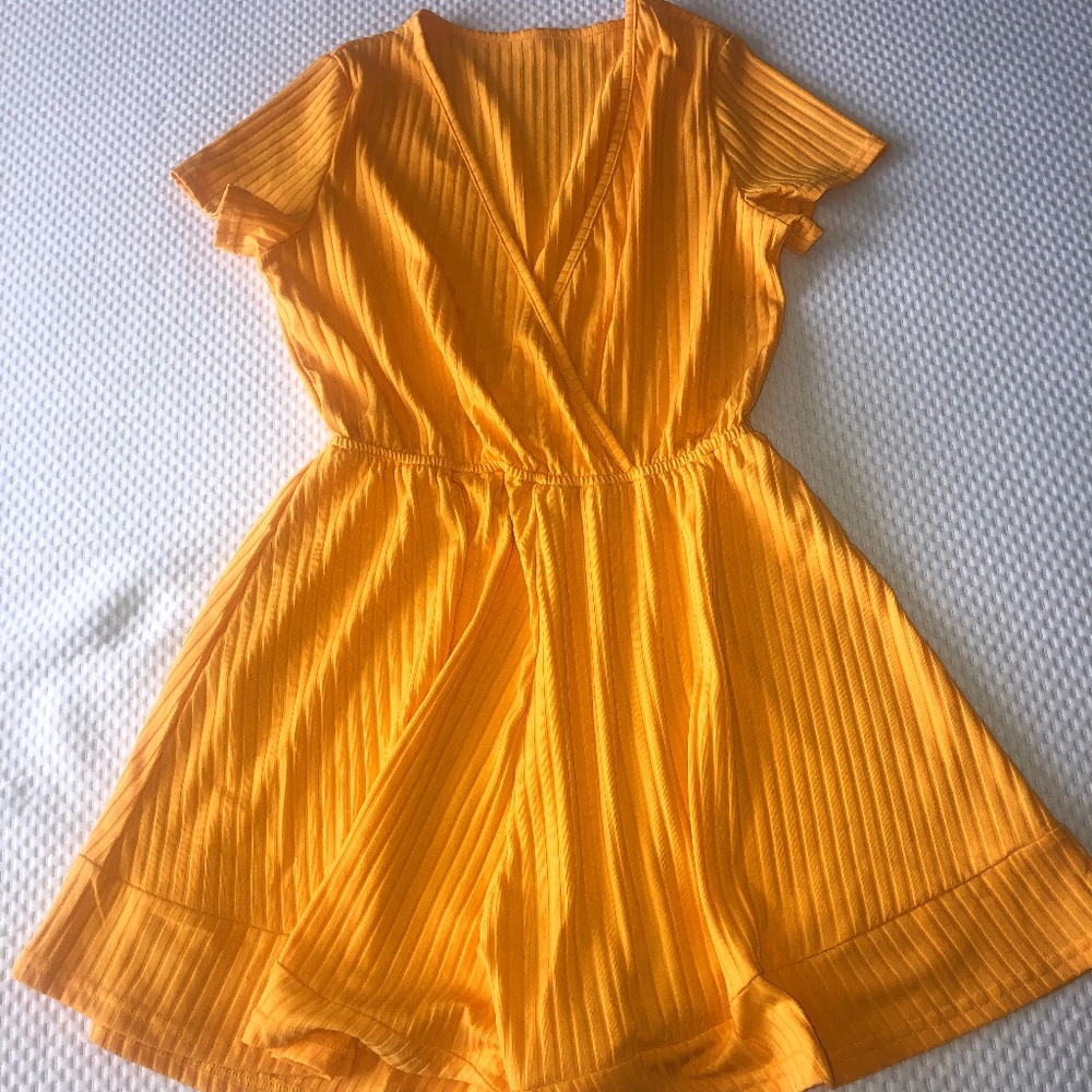 Shein Yellow Romper